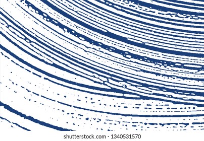 Grunge texture. Distress indigo rough trace. Eminent background. Noise dirty grunge texture. Neat artistic surface. Vector illustration.
