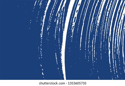 Grunge texture. Distress indigo rough trace.  Noise dirty grunge texture. Outstanding artistic surface. Vector illustration.