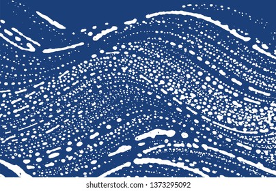 Grunge texture. Distress indigo rough trace. Exquisite background. Noise dirty grunge texture. Bizarre artistic surface. Vector illustration.