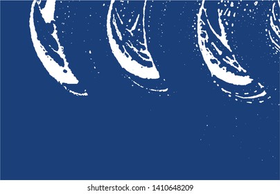 Grunge texture. Distress indigo rough trace. Extra background. Noise dirty grunge texture. Extraordinary artistic surface. Vector illustration.