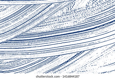 Grunge texture. Distress indigo rough trace. Ecstatic background. Noise dirty grunge texture. Exotic artistic surface. Vector illustration.