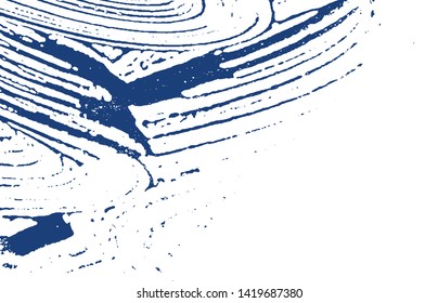 Grunge texture. Distress indigo rough trace. Delightful background. Noise dirty grunge texture. Decent artistic surface. Vector illustration.