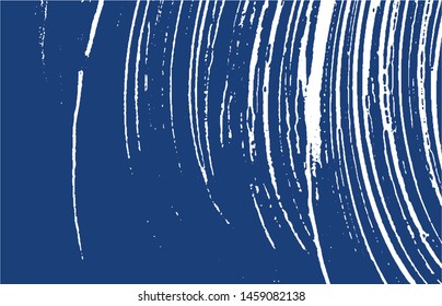 Grunge texture. Distress indigo rough trace. Enchanting background. Noise dirty grunge texture. Marvelous artistic surface. Vector illustration.