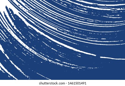 Grunge texture. Distress indigo rough trace. Enchanting background. Noise dirty grunge texture. Neat artistic surface. Vector illustration.