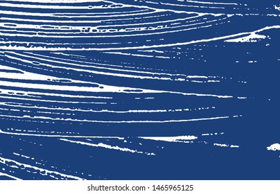 Grunge texture. Distress indigo rough trace. Eminent background. Noise dirty grunge texture. Incredible artistic surface. Vector illustration.