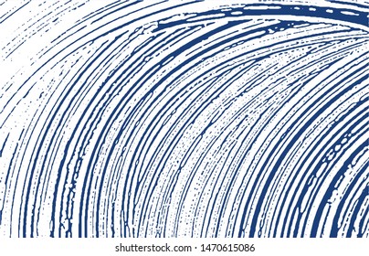 Grunge texture. Distress indigo rough trace. Enchanting background. Noise dirty grunge texture. Extraordinary artistic surface. Vector illustration.