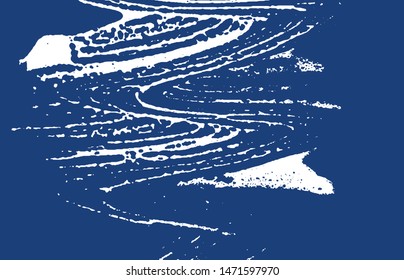 Grunge texture. Distress indigo rough trace. Energetic background. Noise dirty grunge texture. Fantastic artistic surface. Vector illustration.