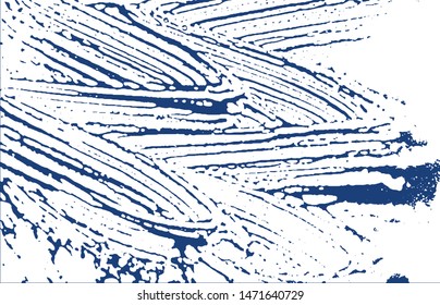 Grunge texture. Distress indigo rough trace. Divine background. Noise dirty grunge texture. Authentic artistic surface. Vector illustration.