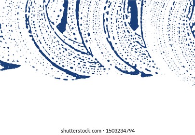 Grunge texture. Distress indigo rough trace. Divine background. Noise dirty grunge texture. Magnificent artistic surface. Vector illustration.
