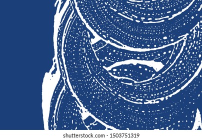 Grunge texture. Distress indigo rough trace. Energetic background. Noise dirty grunge texture. Interesting artistic surface. Vector illustration.