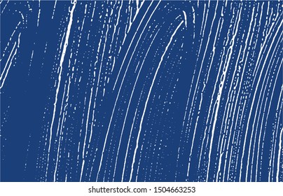 Grunge texture. Distress indigo rough trace. Exceptional background. Noise dirty grunge texture. Adorable artistic surface. Vector illustration.