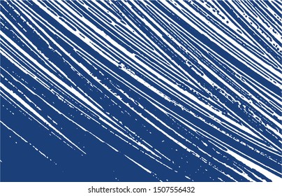 Grunge texture. Distress indigo rough trace. Excellent background. Noise dirty grunge texture. Energetic artistic surface. Vector illustration.