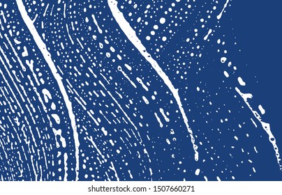 Grunge texture. Distress indigo rough trace. Exquisite background. Noise dirty grunge texture. Enchanting artistic surface. Vector illustration.