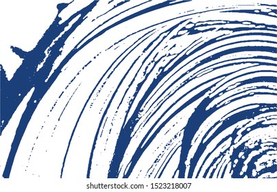 Grunge texture. Distress indigo rough trace. Exquisite background. Noise dirty grunge texture. Indelible artistic surface. Vector illustration.