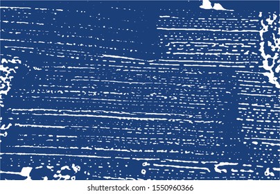 Grunge texture. Distress indigo rough trace. Extra background. Noise dirty grunge texture. Rare artistic surface. Vector illustration.