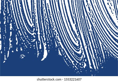 Grunge texture. Distress indigo rough trace. Exotic background. Noise dirty grunge texture. Captivating artistic surface. Vector illustration.