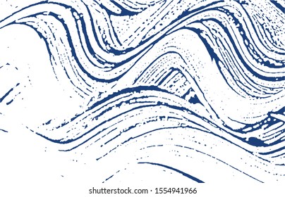 Grunge texture. Distress indigo rough trace. Ecstatic background. Noise dirty grunge texture. Unusual artistic surface. Vector illustration.