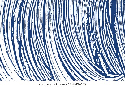 Grunge texture. Distress indigo rough trace. Delightful background. Noise dirty grunge texture. Overwhelming artistic surface. Vector illustration.