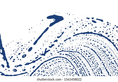 Grunge texture. Distress indigo rough trace. Eminent background. Noise dirty grunge texture. Adorable artistic surface. Vector illustration.