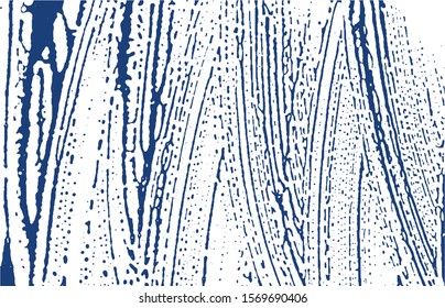 Grunge texture. Distress indigo rough trace. Delightful background. Noise dirty grunge texture. Worthy artistic surface. Vector illustration.