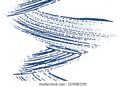 Grunge texture. Distress indigo rough trace. Divine background. Noise dirty grunge texture. Flawless artistic surface. Vector illustration.