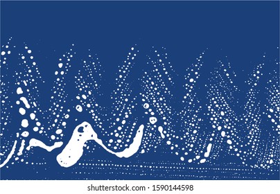 Grunge texture. Distress indigo rough trace. Exotic background. Noise dirty grunge texture. Flawless artistic surface. Vector illustration.