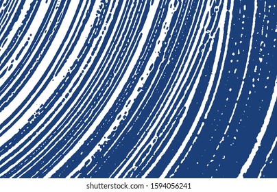Grunge texture. Distress indigo rough trace. Exquisite background. Noise dirty grunge texture. Noteworthy artistic surface. Vector illustration.