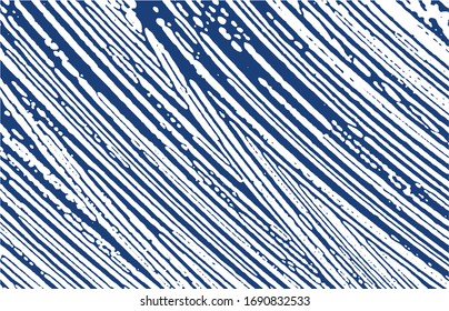 Grunge texture. Distress indigo rough trace. Delicate background. Noise dirty grunge texture. Favorable artistic surface. Vector illustration.