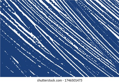 Grunge texture. Distress indigo rough trace. Energetic background. Noise dirty grunge texture. Outstanding artistic surface. Vector illustration.
