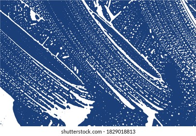 Grunge texture. Distress indigo rough trace. Energetic background. Noise dirty grunge texture. Radiant artistic surface. Vector illustration.