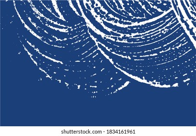 Grunge texture. Distress indigo rough trace. Energetic background. Noise dirty grunge texture. Alluring artistic surface. Vector illustration.