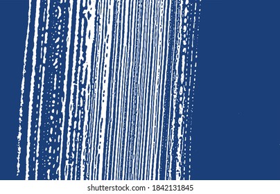 Textura gruesa. La angustia índigo áspera. Fondo energético. Textura de grifo sucio y ruidoso. Superficie artística inusual. Ilustración vectorial.