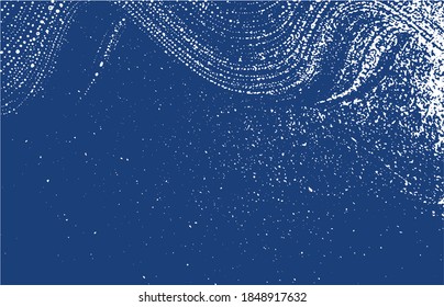 Textura gruesa. La angustia índigo áspera. Fondo exótico. Textura de grifo sucio y ruidoso. Superficie artística estática. Ilustración vectorial.