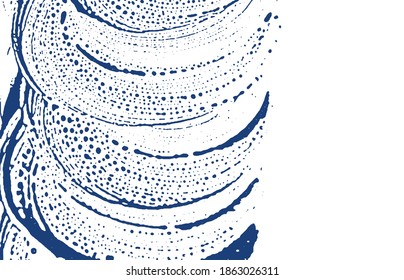 Textura gruesa. La angustia índigo áspera. Fondo divino. Textura de grifo sucio y ruidoso. Jugosa superficie artística. Ilustración vectorial.