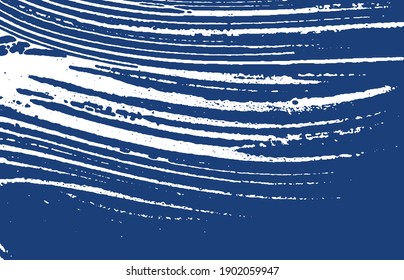 Grunge texture. Distress indigo rough trace. Delicate background. Noise dirty grunge texture. Splendid artistic surface. Vector illustration.