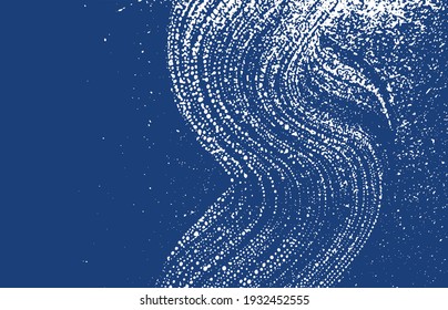 Textura gruesa. La angustia índigo áspera. Fondo exótico. Textura de grifo sucio y ruidoso. Excelente superficie artística. Ilustración vectorial.