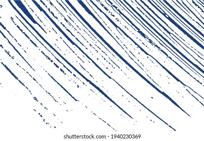 Grunge texture. Distress indigo rough trace. Delicate background. Noise dirty grunge texture. Fine artistic surface. Vector illustration.