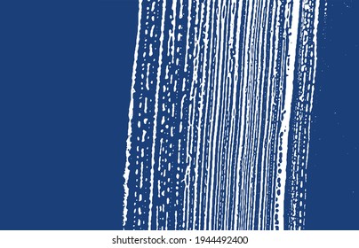 Grunge texture. Distress indigo rough trace. Energetic background. Noise dirty grunge texture. Terrific artistic surface. Vector illustration.