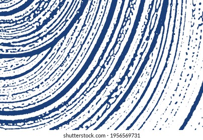Grunge texture. Distress indigo rough trace. Eminent background. Noise dirty grunge texture. Positive artistic surface. Vector illustration.