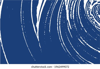 Grunge texture. Distress indigo rough trace. Exquisite background. Noise dirty grunge texture. Worthy artistic surface. Vector illustration.