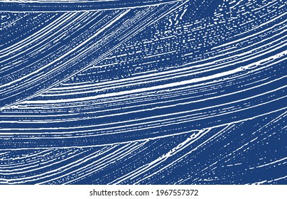 Grunge texture. Distress indigo rough trace. Exceptional background. Noise dirty grunge texture. Delightful artistic surface. Vector illustration.