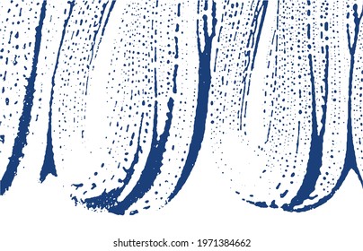 Grunge texture. Distress indigo rough trace. Divine background. Noise dirty grunge texture. Noteworthy artistic surface. Vector illustration.