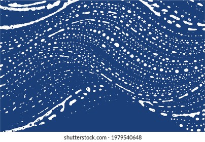 Grunge Textur. Distress indigo grobe Spur. Exquisites Hintergrund. Geräusche schmutzige Grunge-Textur. Atemberaubende künstlerische Oberfläche. Vektorgrafik.