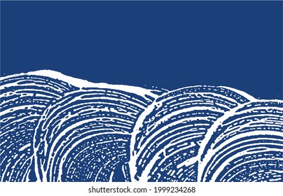 Grunge texture. Distress indigo rough trace. Extra background. Noise dirty grunge texture. Favorable artistic surface. Vector illustration.
