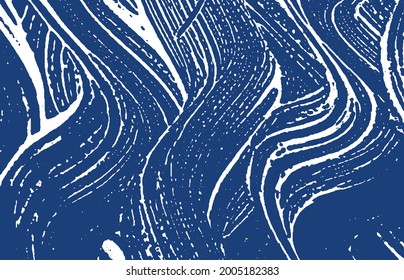 Grunge Textur. Distress indigo grobe Spur. Außergewöhnlicher Hintergrund. Geräusche schmutzige Grunge-Textur. Die Verlockung künstlerischer Oberfläche. Vektorgrafik.