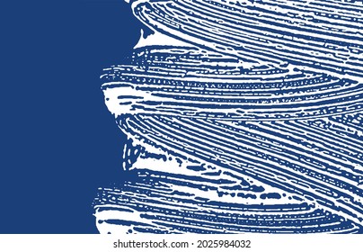 Grunge texture. Distress indigo rough trace. Extra background. Noise dirty grunge texture. Marvelous artistic surface. Vector illustration.