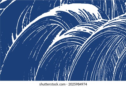 Grunge texture. Distress indigo rough trace. Excellent background. Noise dirty grunge texture. Fair artistic surface. Vector illustration.