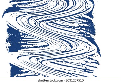 Grunge textura. La angustia índigo áspera. Fondo dramático. Textura de grifo sucio y ruidoso. Superficie artística genial. Ilustración vectorial.