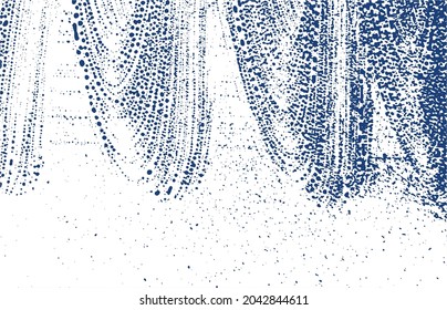 Grunge textura. La angustia índigo áspera. Fondo elegante. Textura de grifo sucio y ruidoso. Superficie artística ideal. Ilustración vectorial.