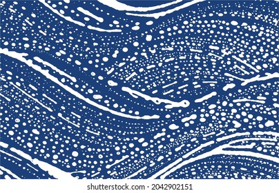 Grunge textura. La angustia índigo áspera. Exquisito fondo. Textura de grifo sucio y ruidoso. Superficie artística favorita. Ilustración vectorial.